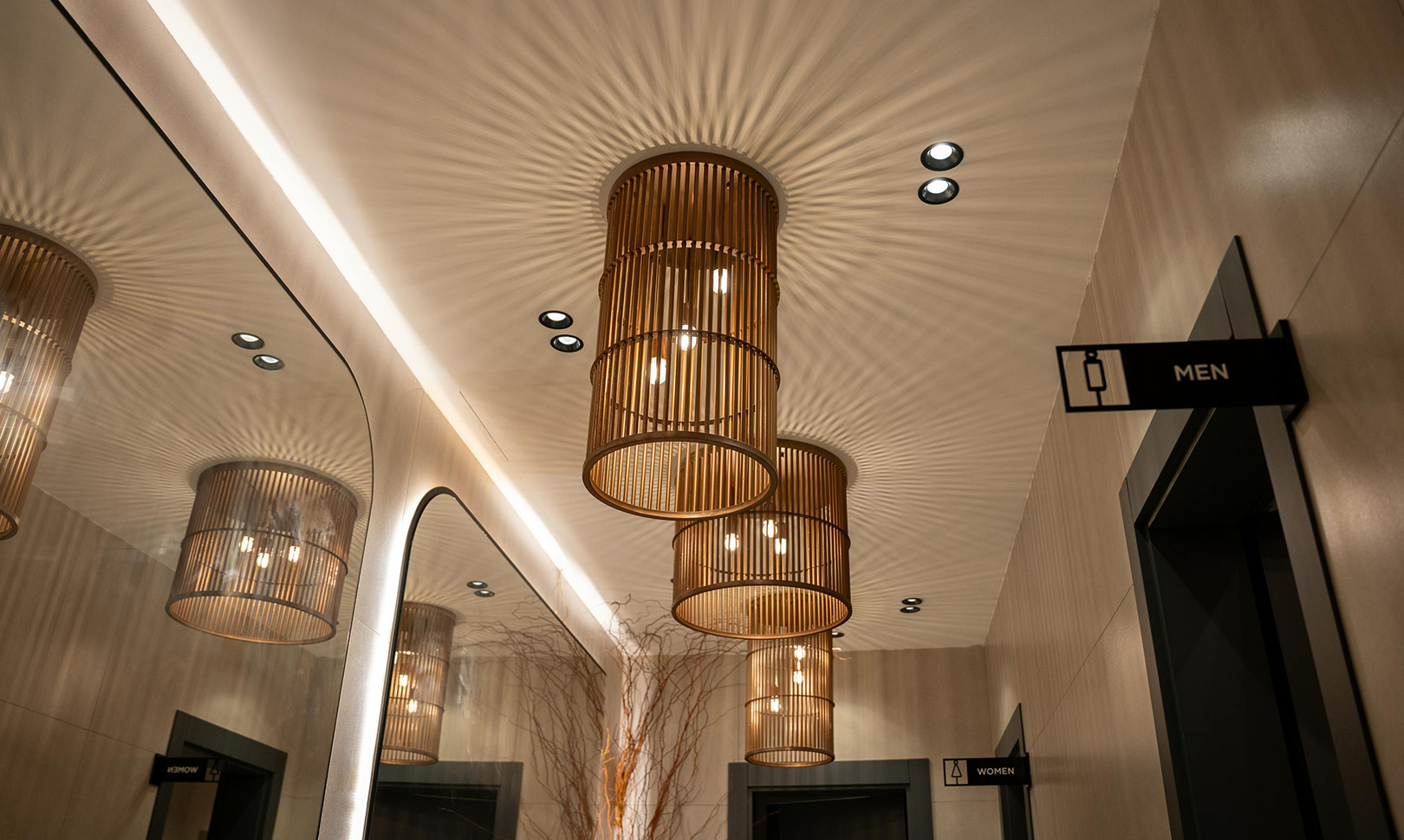 Premium café seating layout with warm ambient lighting in Kuala Lumpur